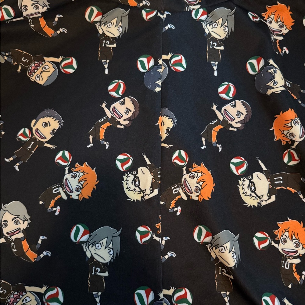 Hot Topic Haikyu Anime Black Skater Skirt Suspenders Size Medium - Picture 9 of 9